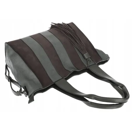 Torebka damska shopper A4 elegancka torba do pracy włoska marka MC427 Szara