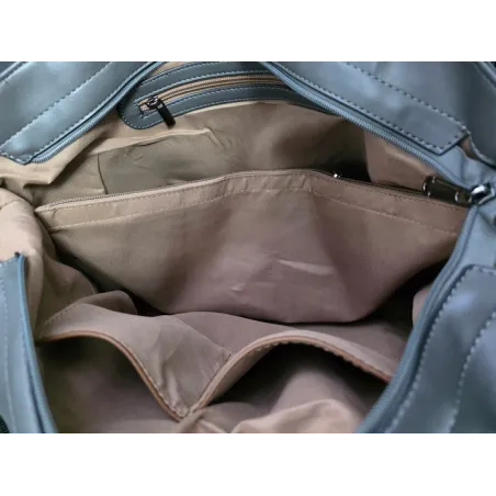 Torebka damska shopper A4 elegancka do pracy włoska marka MC427 Brązowa