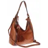 Torebka Damska Listonoszka Worek Shopper Duża Torba na Ramię MC360 Brązowa