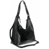 Torebka Damska Listonoszka Worek Shopper Duża Torba na Ramię MC360 Czarna