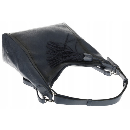 Torebka Damska Listonoszka Worek Shopper Duża na Ramię MC360 Granatowa