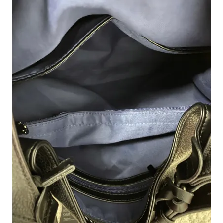 Torebka Damska Listonoszka Worek Shopper Duża Torba na Ramię MC360 Czarna