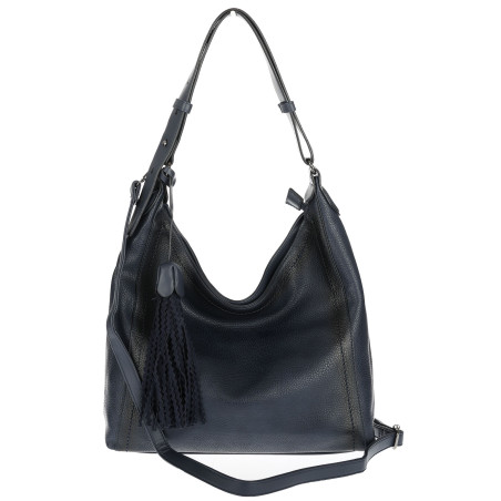 Torebka Damska Listonoszka Worek Shopper Duża na Ramię MC360 Granatowa