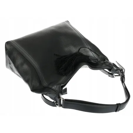 Torebka Damska Listonoszka Worek Shopper Duża Torba na Ramię MC360 Czarna