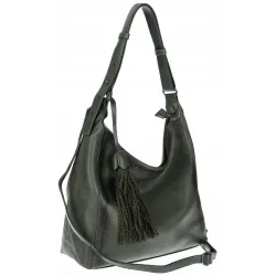 Torebka Damska Listonoszka Worek Shopper Duża torba na Ramię MC360 Zielona