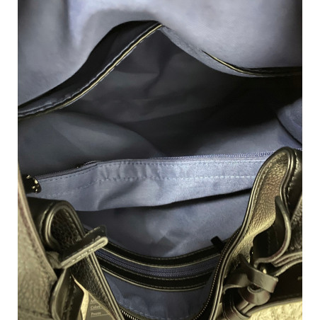 Torebka Damska Listonoszka Worek Shopper Duża na Ramię MC360 Granatowa