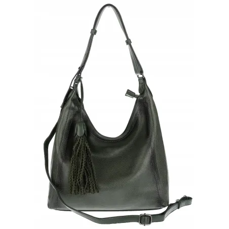 Torebka Damska Listonoszka Worek Shopper Duża torba na Ramię MC360 Zielona