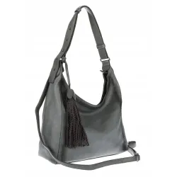 Torebka Damska Listonoszka Worek Shopper Duża torba na Ramię MC360 Szara