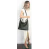 Torebka Damska Listonoszka Worek Shopper Duża torba na Ramię MC360 Zielona