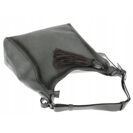 Torebka Damska Listonoszka Worek Shopper Duża torba na Ramię MC360 Szara