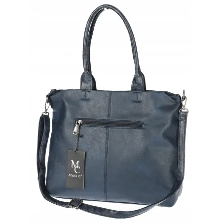 Torebka Damska Shopper duża pojemna A4 Listonoszka na Ramię MC375 Granatowa