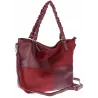 Torebka damska shopper A4 elegancka torba duża do pracy HJ1252 Bordowa