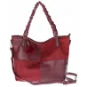 Torebka damska shopper A4 elegancka torba duża do pracy HJ1252 Bordowa