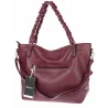 Torebka damska shopper A4 elegancka torba duża do pracy HJ1252 Bordowa
