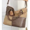 Torebka damska shopper A4 elegancka torba duża do pracy HJ1252 Beżowa