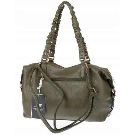 Torebka damska shopper A4 elegancka torba duża do pracy HJ1255 Zielona
