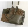 Torebka damska shopper A4 elegancka torba duża do pracy HJ1255 Zielona