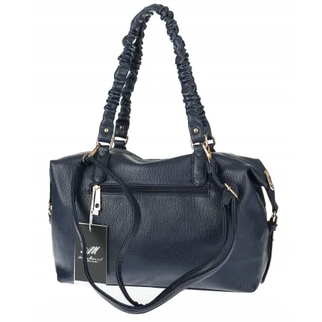 Torebka damska shopper A4 elegancka torba duża do pracy HJ1255 Granatowa