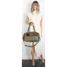 Torebka damska shopper A4 elegancka torba duża do pracy HJ1255 Zielona