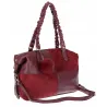 Torebka damska shopper A4 elegancka torba duża do pracy HJ1255 Bordowa