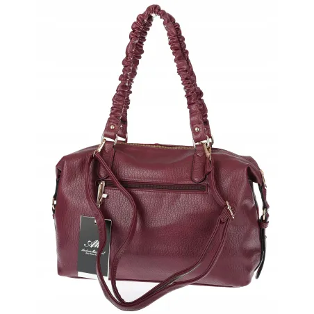 Torebka damska shopper A4 elegancka torba duża do pracy HJ1255 Bordowa