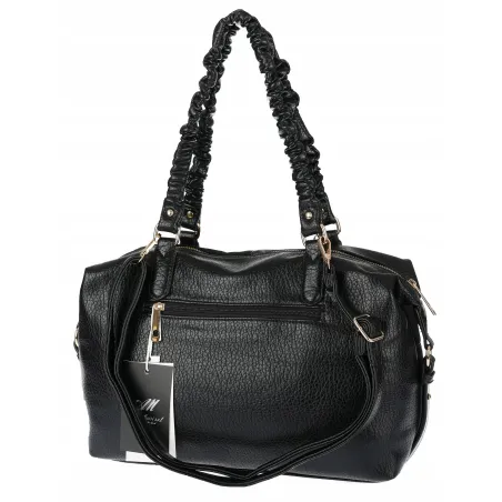 Torebka damska shopper A4 elegancka torba duża do pracy HJ1255 Czarna