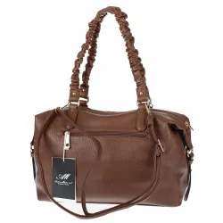 Torebka damska shopper A4 elegancka torba duża do pracy HJ1255 Brązowa