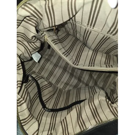 Torebka damska shopper A4 elegancka torba duża do pracy HJ1255 Czarna