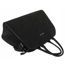 Torebka damska duża listonoszka pojemna modna torba kuferek BSY76865 Czarna