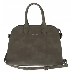 Torebka damska duża shopper pojemna modna torba kuferek BSY76865 Zielona