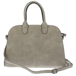 Torebka damska duża listonoszka pojemna modna torba kuferek BSY76865 Szara