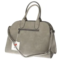 Torebka damska duża listonoszka pojemna modna torba kuferek BSY76865 Szara