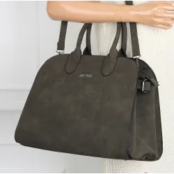 Torebka damska duża shopper pojemna modna torba kuferek BSY76865 Zielona