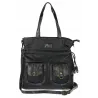 Torebka Damska Shopper duża pojemna Listonoszka na Ramię MC373 Czarna