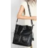Torebka Damska Shopper duża pojemna Listonoszka na Ramię MC373 Czarna