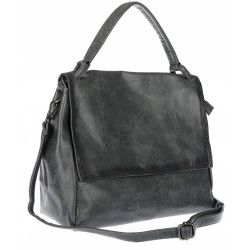 Torebka Damska listonoszka shopper duża pojemna klasyczna modna 3217 Szara