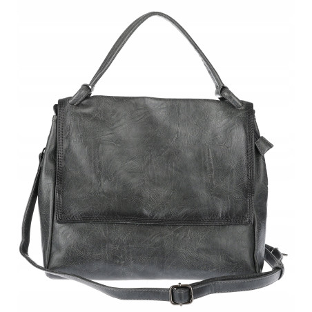 Torebka Damska listonoszka shopper duża pojemna klasyczna modna 3217 Szara