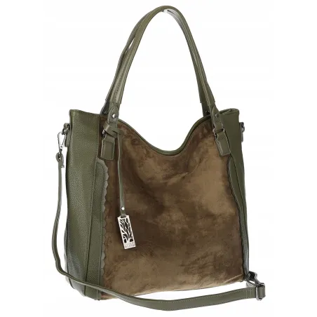 Torebka damska shopper A4 elegancka torba duża do pracy CC6631 Zielona