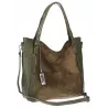 Torebka damska shopper A4 elegancka torba duża do pracy CC6631 Zielona