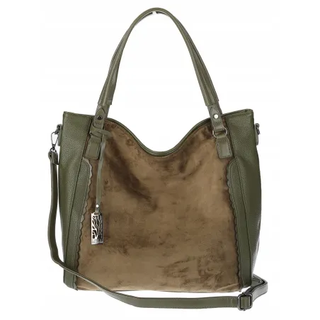 Torebka damska shopper A4 elegancka torba duża do pracy CC6631 Zielona