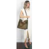 Torebka damska shopper A4 elegancka torba duża do pracy CC6631 Zielona
