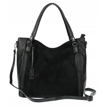 Torebka damska shopper A4 elegancka torba duża do pracy modna CC6631 Czarna