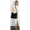 Torebka damska shopper A4 elegancka torba duża do pracy modna CC6631 Czarna
