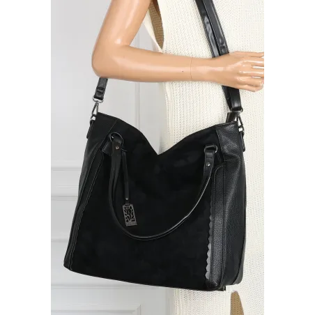 Torebka damska shopper A4 elegancka torba duża do pracy modna CC6631 Czarna