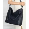 Torebka damska shopper A4 elegancka torba duża do pracy CC6631 Granatowa