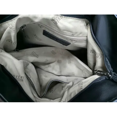 Torebka damska shopper A4 elegancka torba duża do pracy CC6631 Granatowa