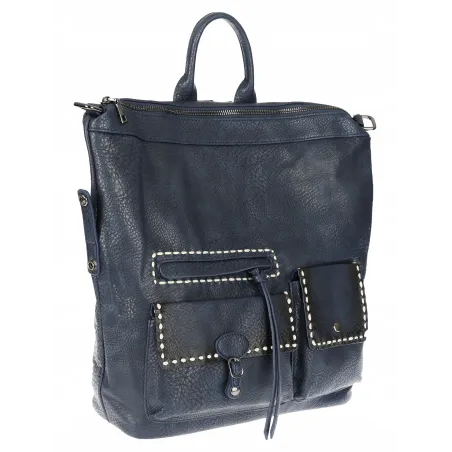 Torebka damska plecak pojemna shopper na ramię duża torba TB9259 Granatowa