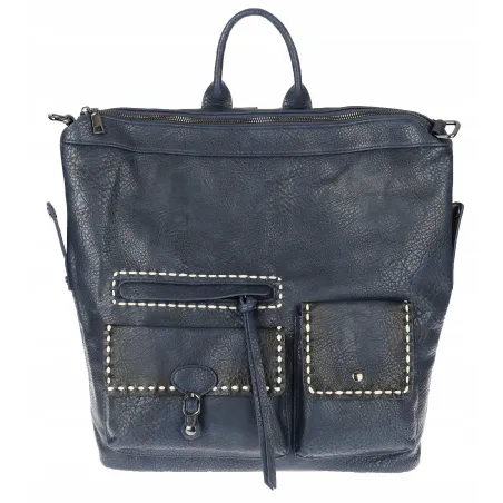 Torebka damska plecak pojemna shopper na ramię duża torba TB9259 Granatowa