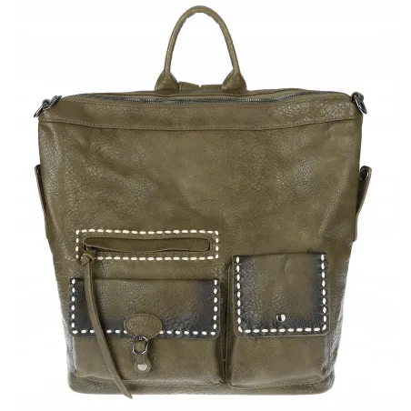 Torebka damska plecak pojemna shopper na ramię duża torba TB9259 Zielona