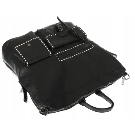 Torebka damska plecak damski pojemna shopper modna duża torba TB9259 Czarna